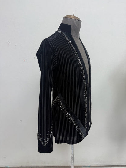 MEN0209 Black Stoned Shirt