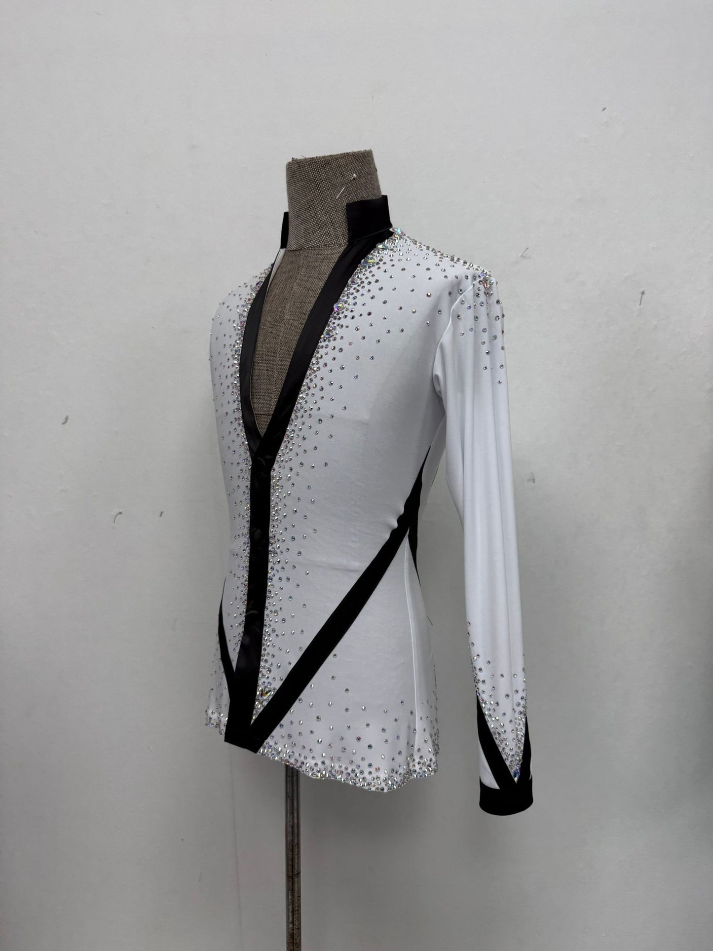 MEN0209 White Stoned Shirt